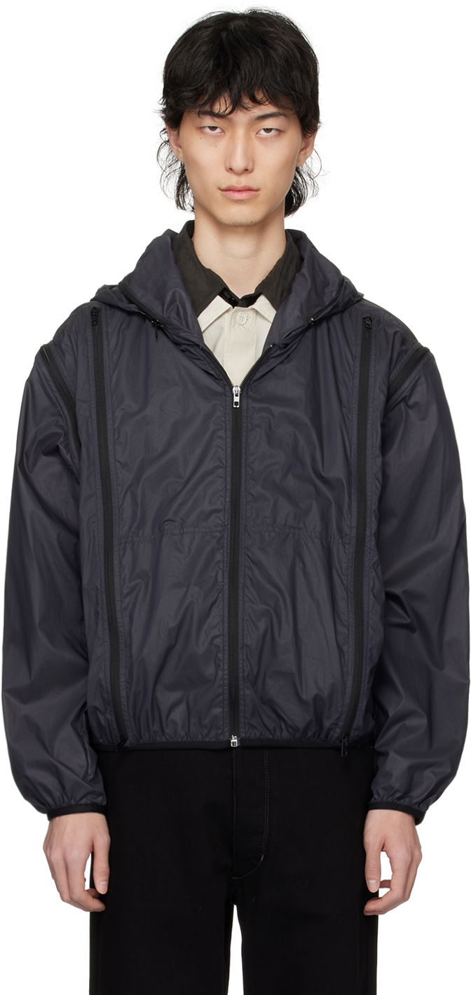 Vetrovka LEMAIRE LEMAIRE Zip Hooded Jacket Čierna | OW1061 LF1243, 0