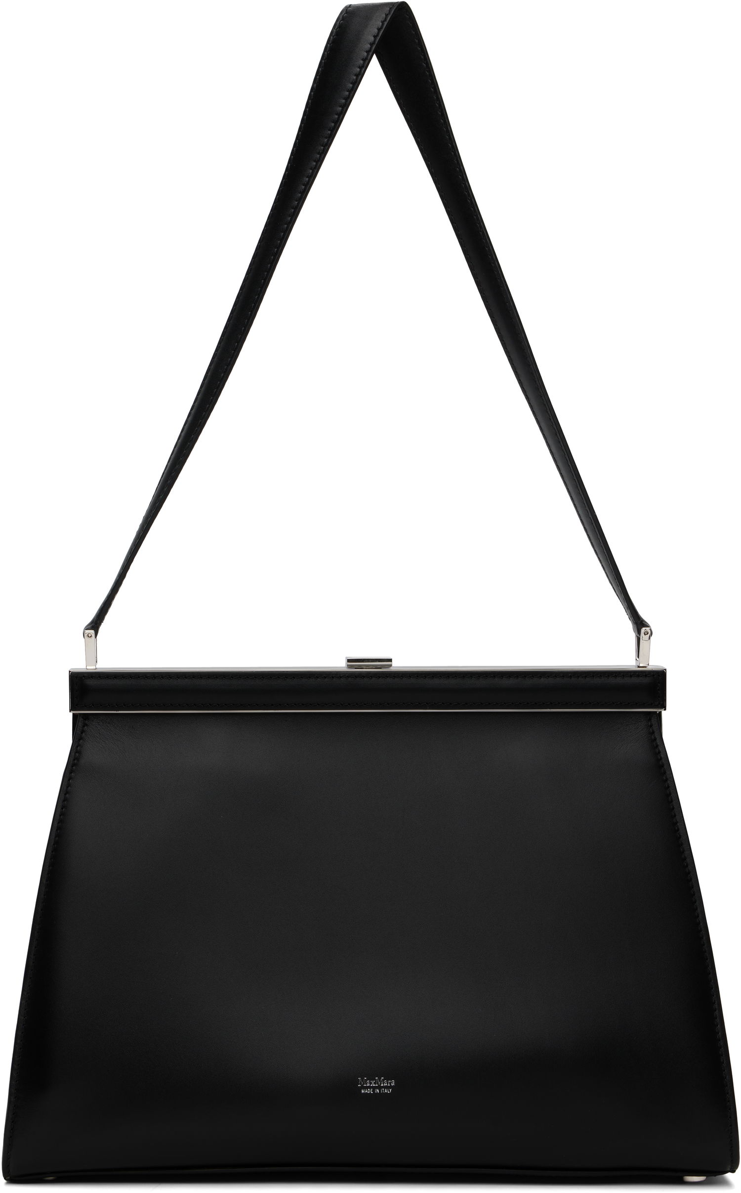 Kabelka Max Mara Biancaclasp Leather Frame Bag Čierna | 2524516212600, 0