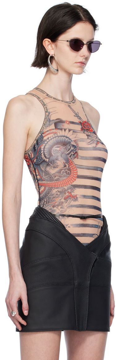 Body Jean Paul Gaultier Mariniere Bodysuit Béžová | 23/15-F-BD010-T537-635030, 1
