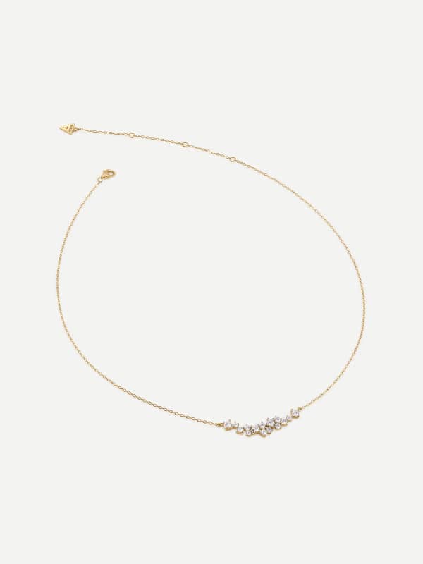 Náhrdelník GUESS Delicate Crystal Accent Necklace Metalická | JSBN04460JW, 0