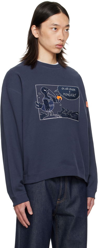 Mikina Moncler Moncler Genius x Gilga Farm Cotton Sweatshirt Navy | K24028G0000289AUJ, 1