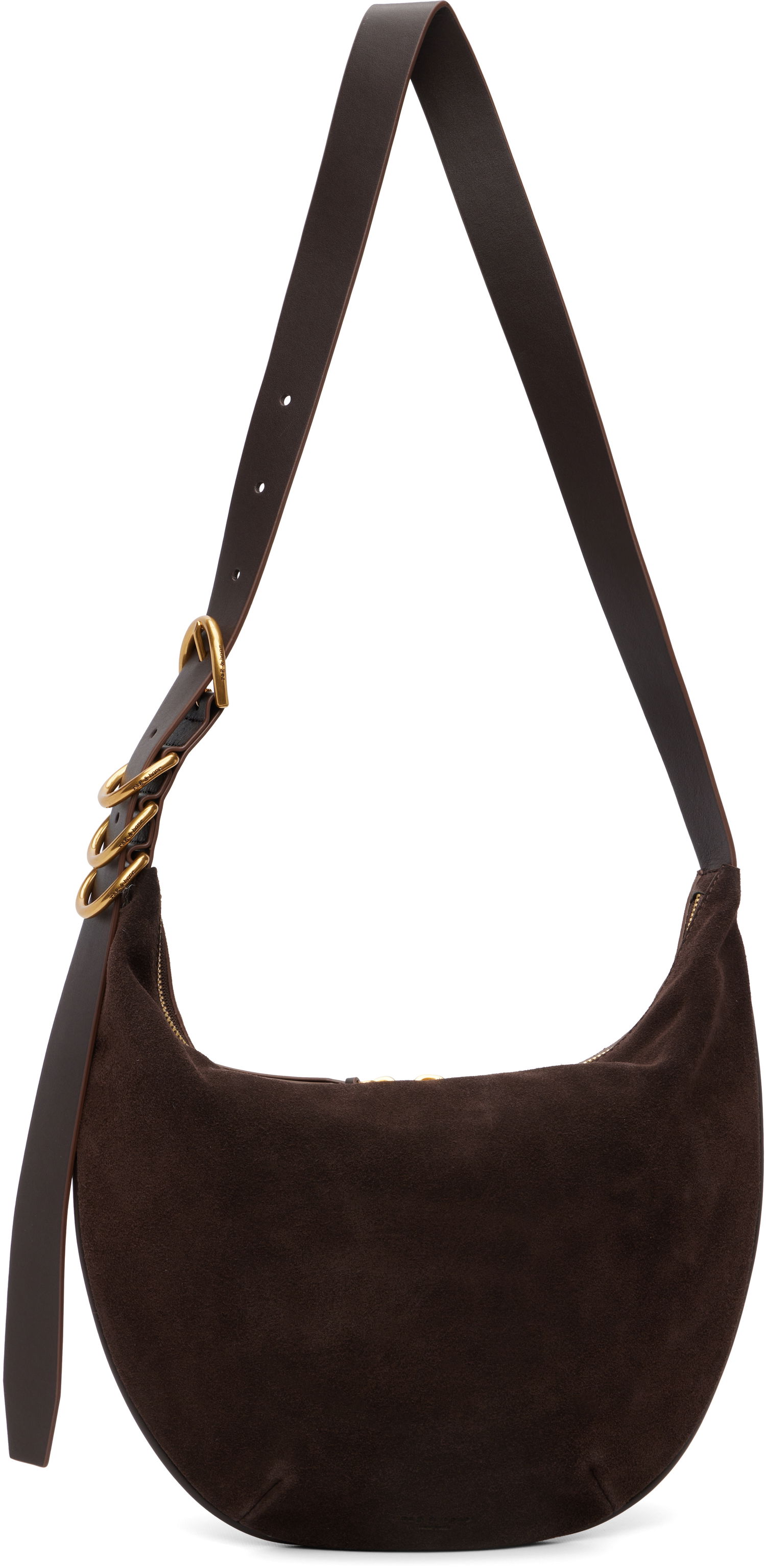 Taška cez rameno rag & bone rag & bone Mercer Medium Suede Shoulder Bag Hnedá | SD100902, 0