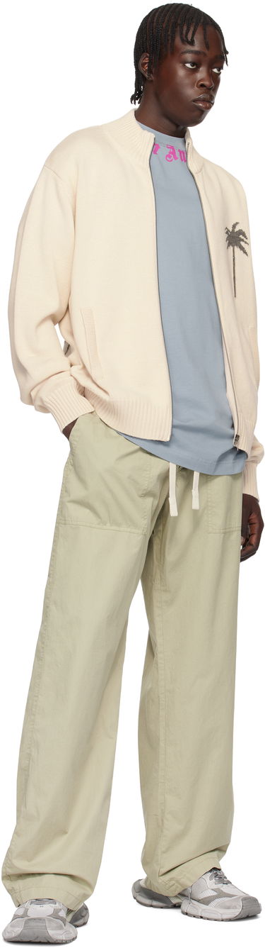 Cargo nohavice Palm Angels Loose-Fit Cargo Pants With Logo Waistband Béžová | PMCA117S25FAB0026156, 3