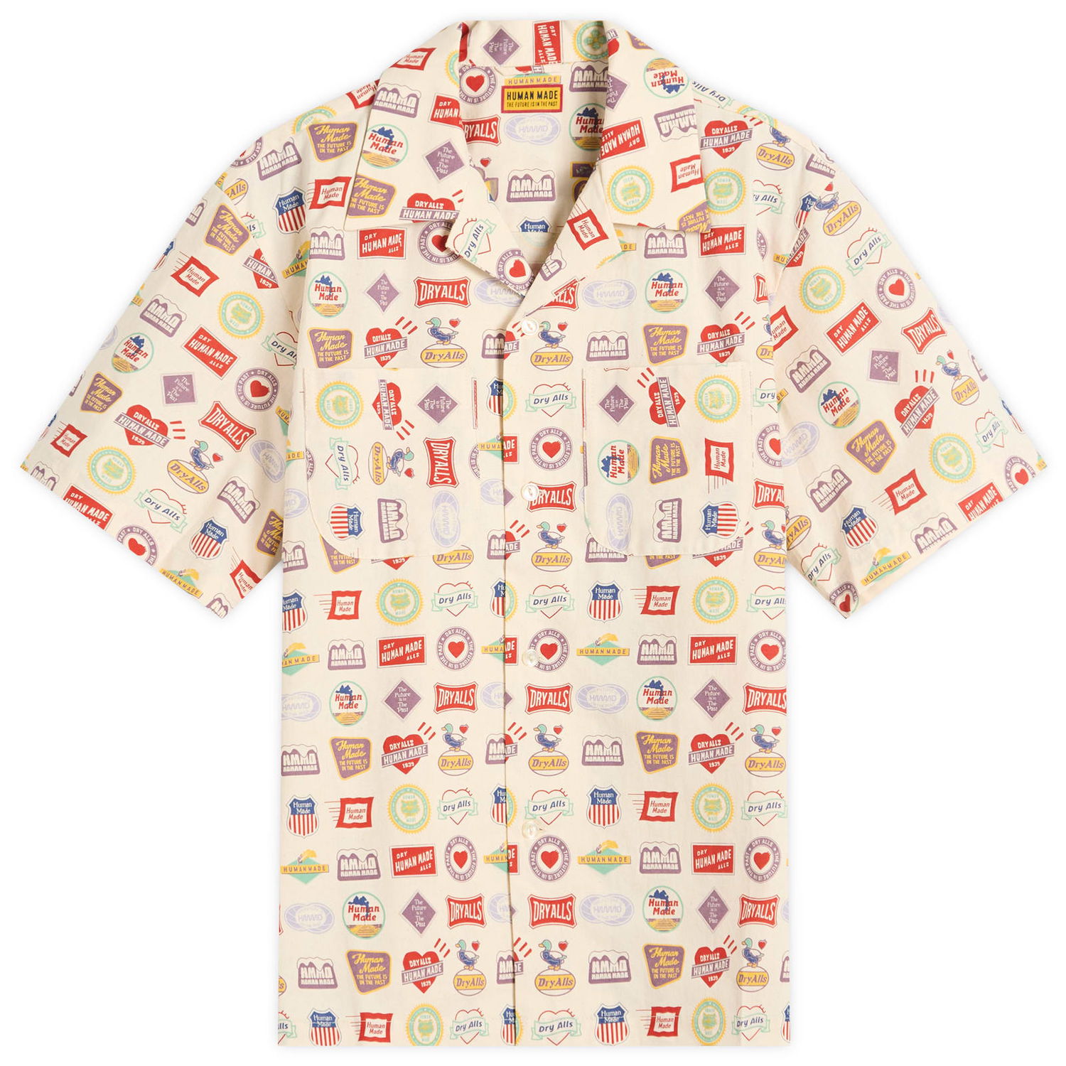 Košeľa Human Made Souvenir Vacation Shirt, Size Large Béžová | HM29SH016-WHT, 0