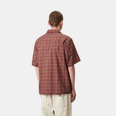 Košeľa Carhartt WIP Carhartt WIP Furoshiki Print Short Sleeve Shirt Hnedá | I034549_15, 2