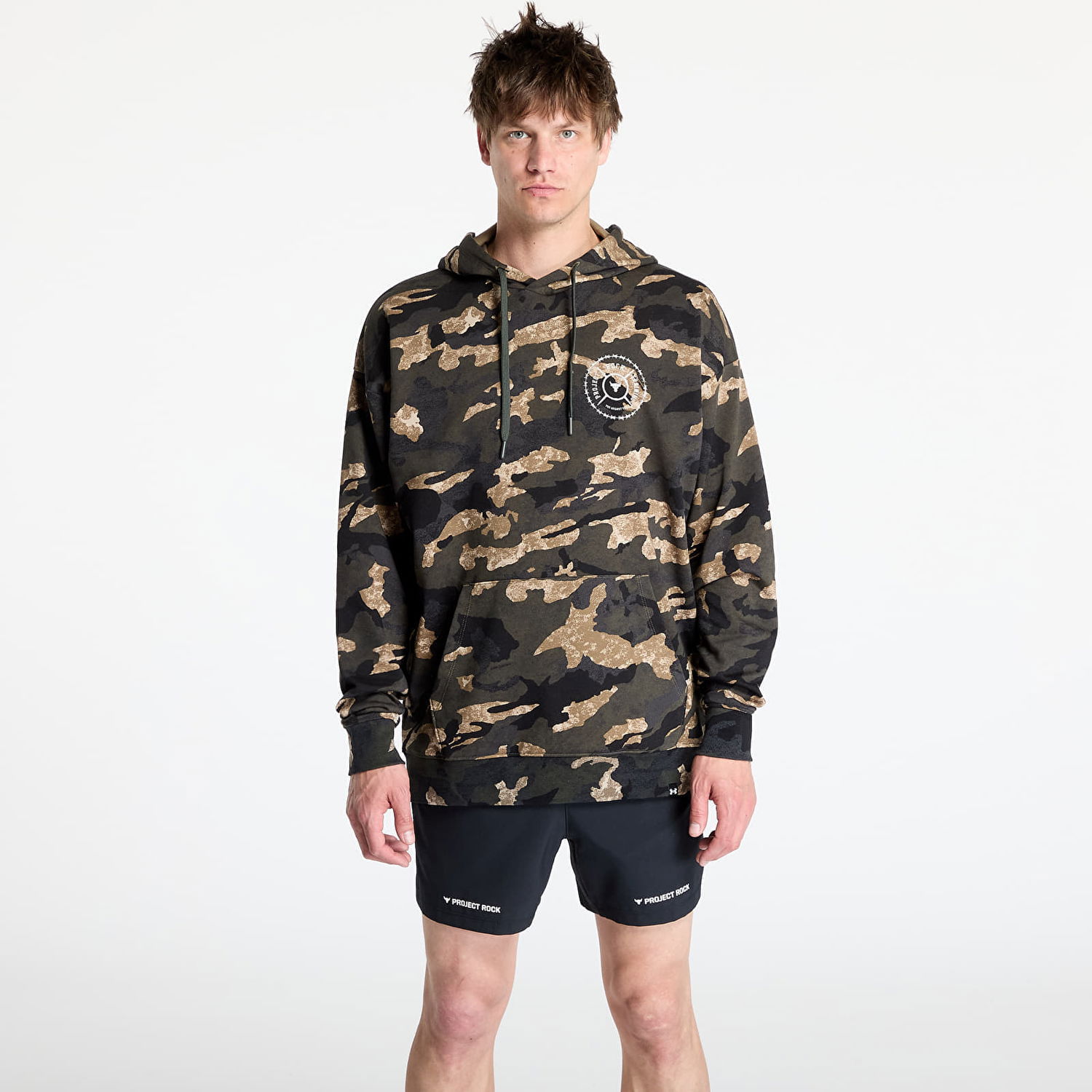 Mikina Under Armour Project Rock AOP Terry Hoodie Rôznofarebný | 1389951-310, 0