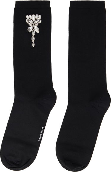 Ponožky Simone Rocha Simone Rocha Embellished Carnation Socks Čierna | SOCK 58 0639, 1