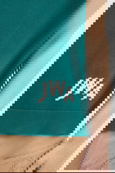 Vesta JW Anderson JW Anderson JWA V-Neck Cashmere Blend Vest Zelené | KW1349.YN0398.540, 3