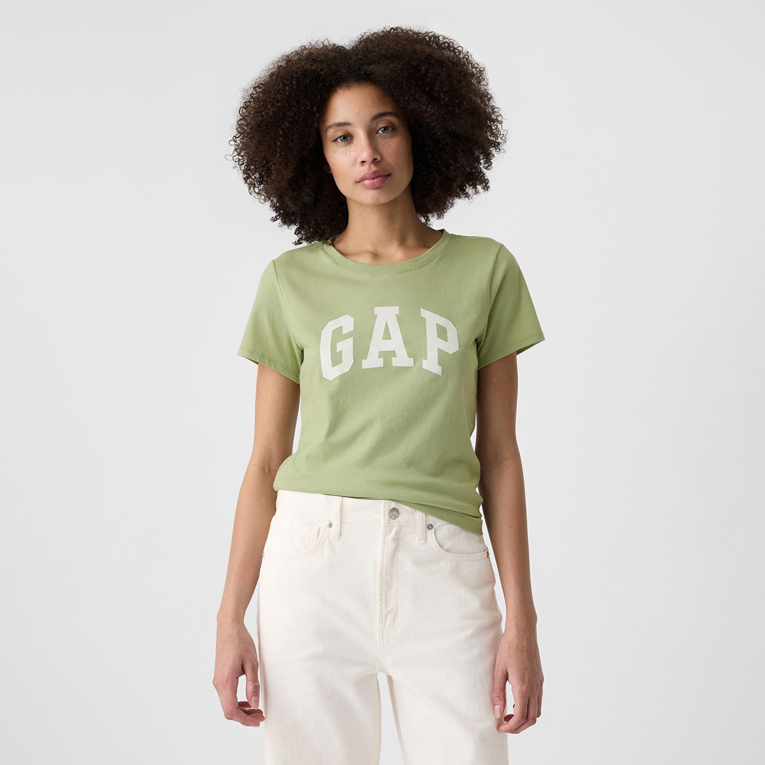 Tričko GAP T-shirt Logo Shortleeve Tee Desert Sage XS Béžová | 417797-14, 0