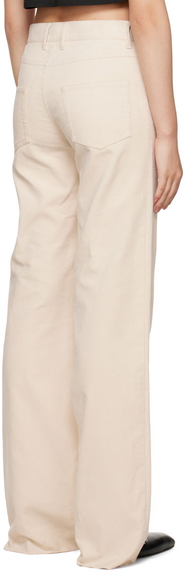 Nohavice We11done We11done Loose-Fit Corduroy Trousers Béžová | WD-PT3-22-287-W-WH, 2