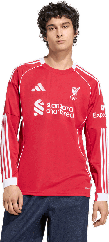 Dres adidas Performance Liverpool FC 25/26 Home Jersey Long Sleeve Červená | JV6456, 4