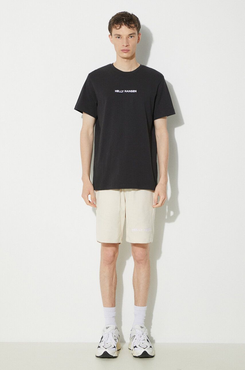 Tričko Helly Hansen T-Shirt With Application Čierna | 53532, 1