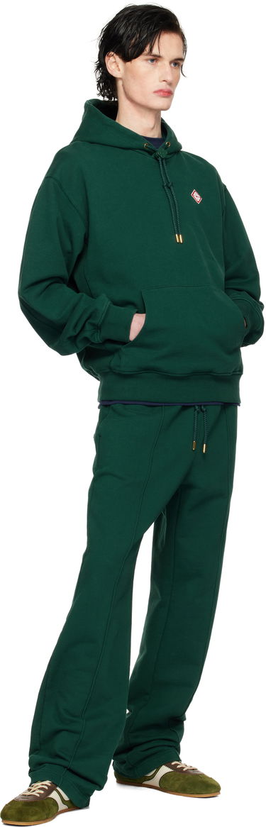 Tepláky Casablanca Diamond Logo Patch Sweatpants Zelené | MPS25-JTR-051-01, 3
