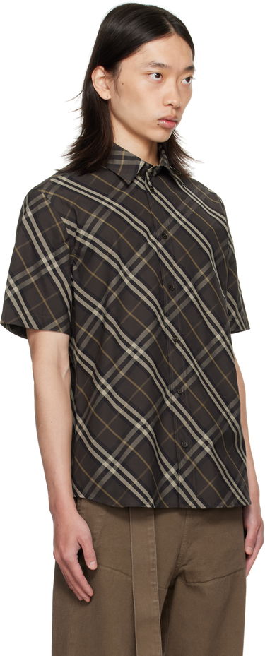Košeľa Burberry Burberry Relaxed Fit Check Cotton Shirt Hnedá | 8116127, 1