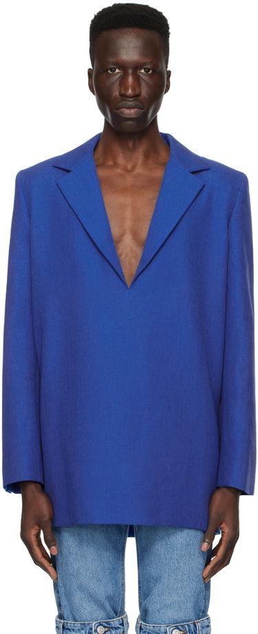 Bunda Coperni Coperni Plunging Blazer Modrá | COPV55835MEN, 0