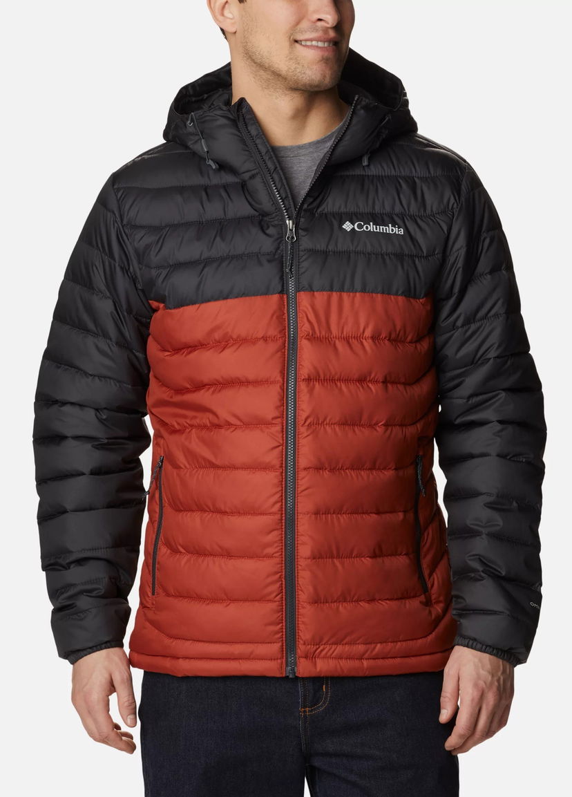 Prešívaná bunda Columbia Hooded Insulated Jacket Červená | 1693931-850