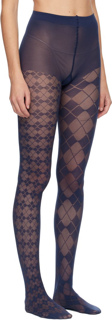 Ponožky Thom Browne Thom Browne Funmix Argyle Sheer Tights Navy | FAS234A-Y7005, 1