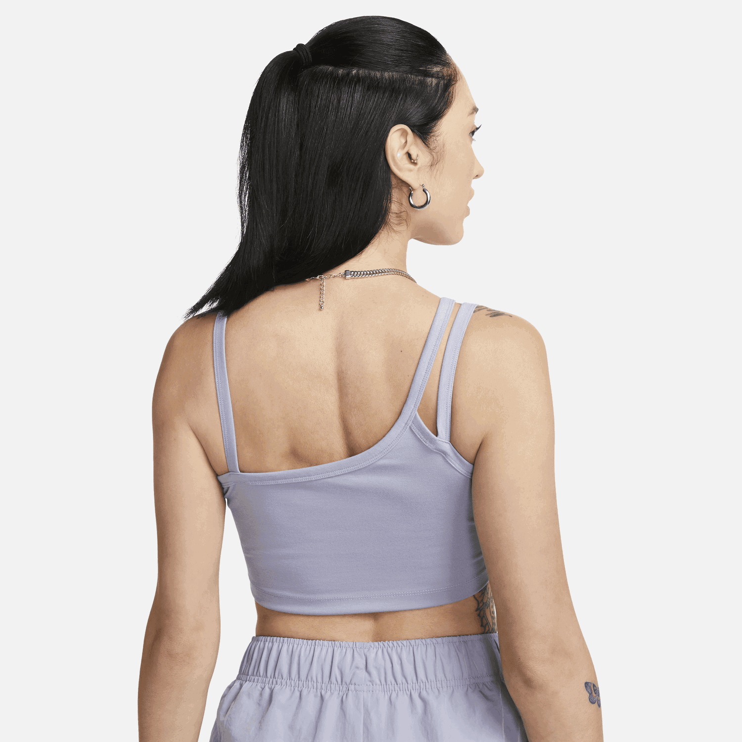 Crop Top Nike Sportswear Everyday Modern Asymmetrical Crop Tank Top Fialová | DV7926-519, 1