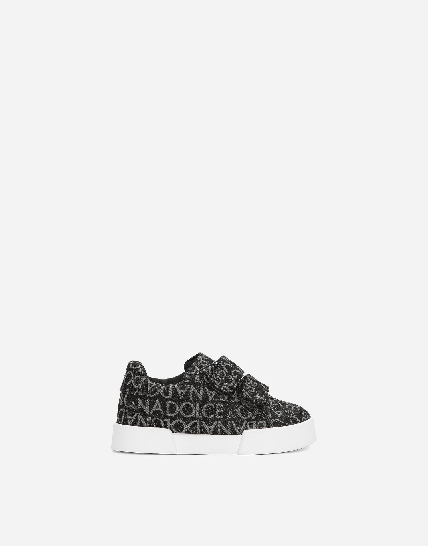 Tenisky a topánky Dolce & Gabbana Portofino Coated Jacquard First Steps Čierna | DN0193AL125HNXCI, 0