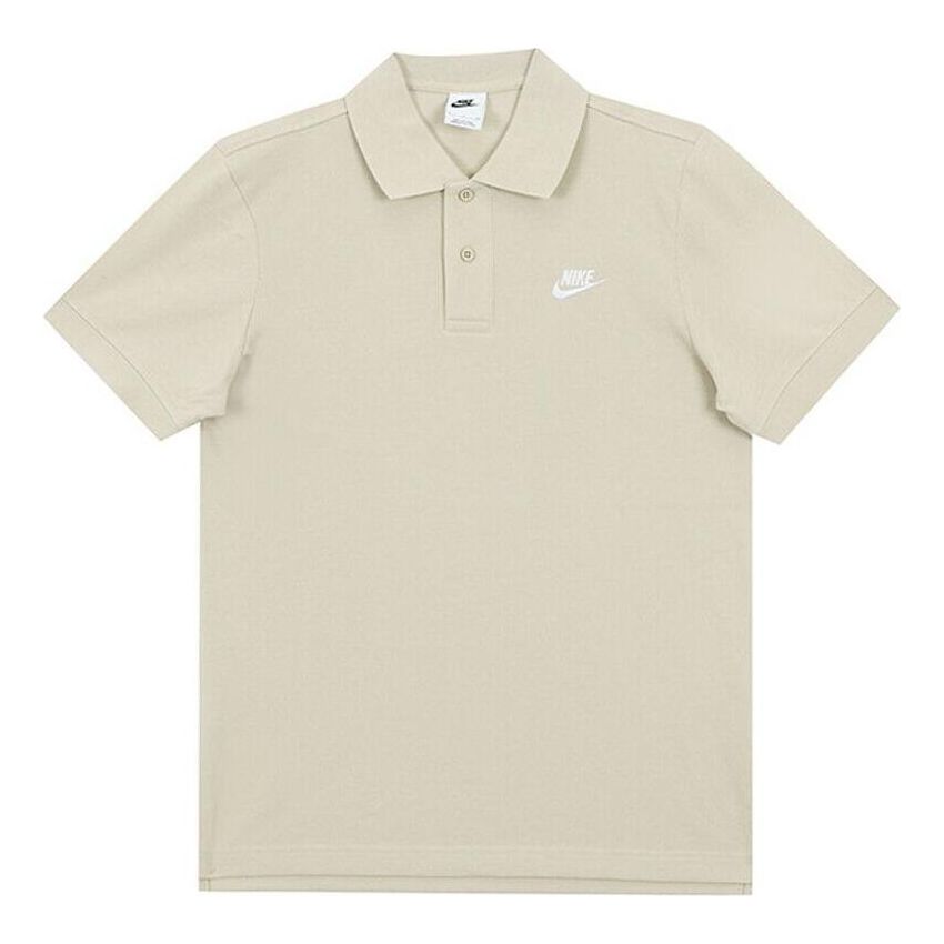 Polo tričko Nike Sportswear Casual Short Sleeve Polo Shirt Béžová | CJ4457-206, 0