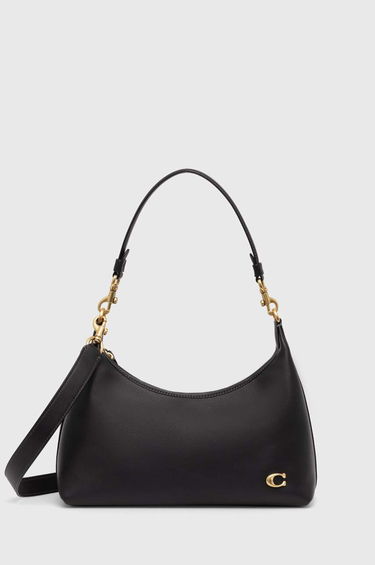 Taška cez rameno Coach Leather Shoulder Bag Čierna | CR981, 0