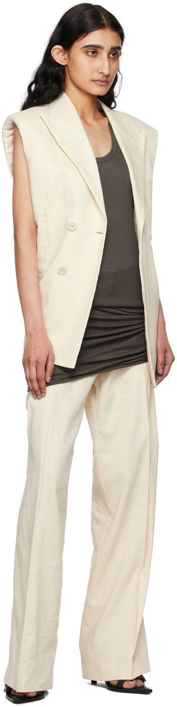 Vesta Helmut Lang Helmut Lang Car Vest Béžová | O04HW199, 3