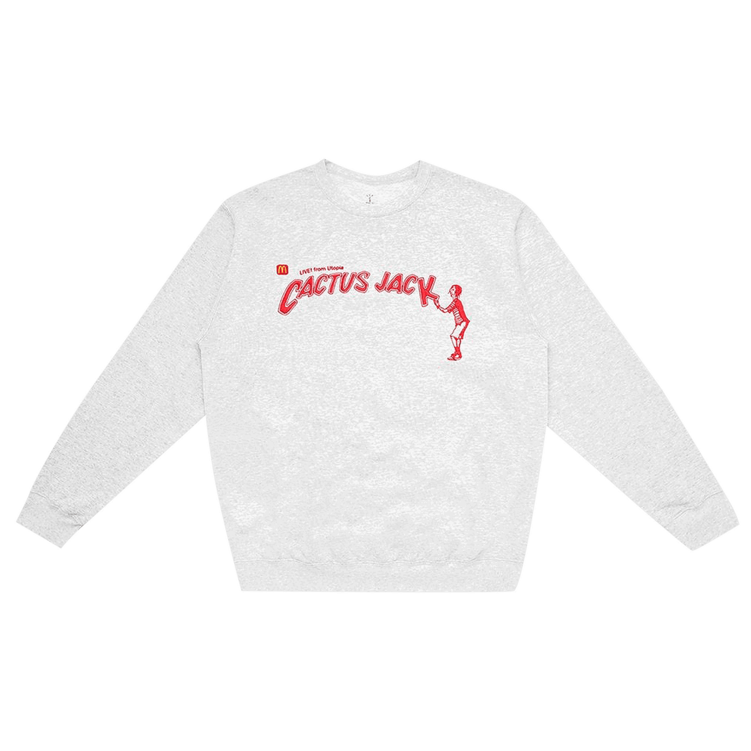Mikina Cactus Jack by Travis Scott McDonald's x Spelling Crewneck II Biela | CJMD CS76 ASH, 0