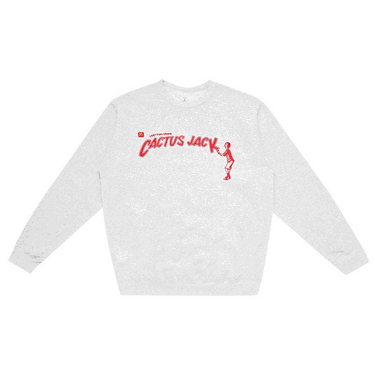Mikina Cactus Jack by Travis Scott McDonald's x Spelling Crewneck II Biela | CJMD CS76 ASH, 0