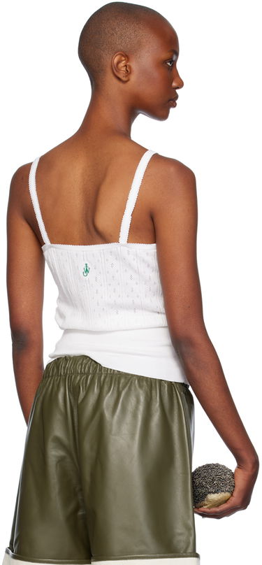 Tielko JW Anderson JW Anderson Pointelle Knit Tank Top Biela | KW1274-YN0389, 2
