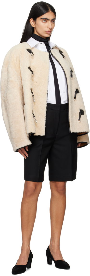 Kabáty TOTEME TOTEME Women's Teddy Clasp Shearling Jacket Béžová | 214-120-604, 3