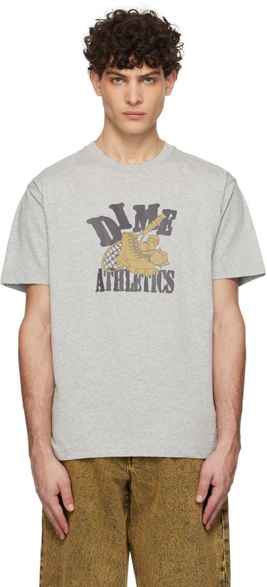 Tričko Dime 'Athletics' Print T-Shirt Šedá | DIMEHO2457GRY, 0