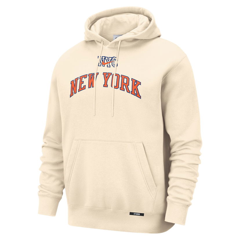 Mikina Nike Basketball Club New York Knicks City Edition Pull-Over Hoodie Béžová | HQ5555-120