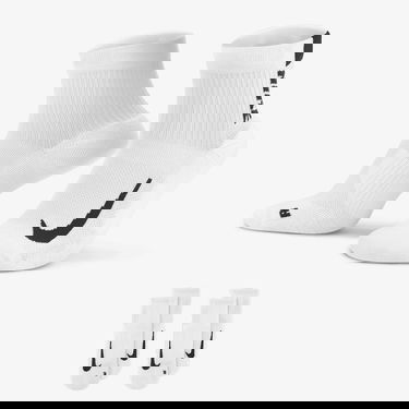 Spodná bielizeň a ponožky Nike Multiplier One Quarter Sock Biela | SX7556-100, 3