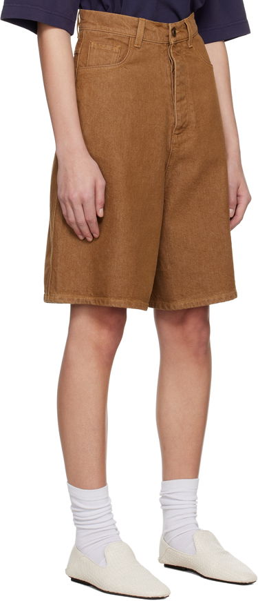 Šortky JW Anderson JW Anderson Aged Denim Shorts Hnedá | DT0114-PG1756, 4