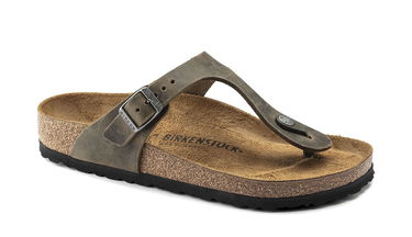Tenisky a topánky Birkenstock Gizeh FL Faded Khaki Narrow Fit Hnedá | 1019383, 2