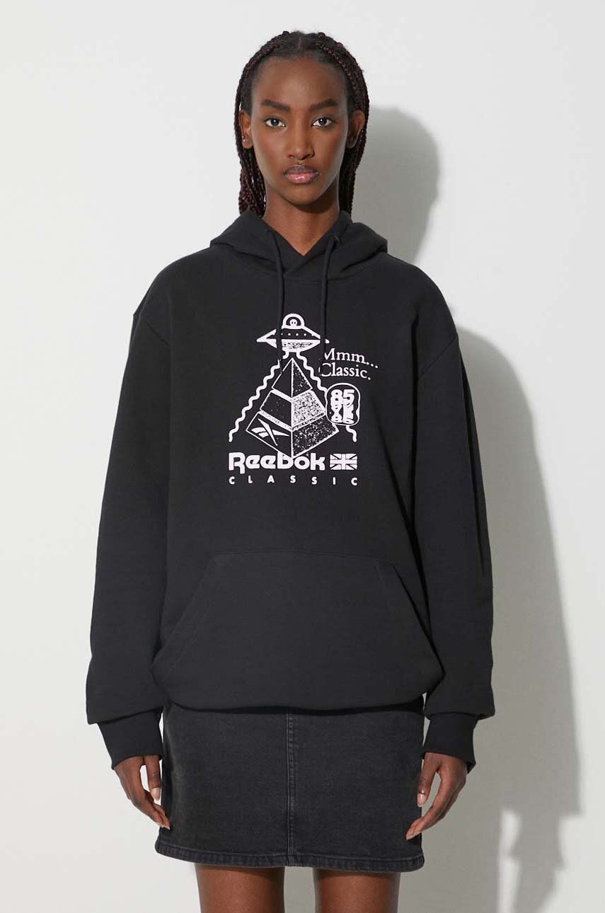Mikina Reebok Hoodie Čierna | HT8178, 1