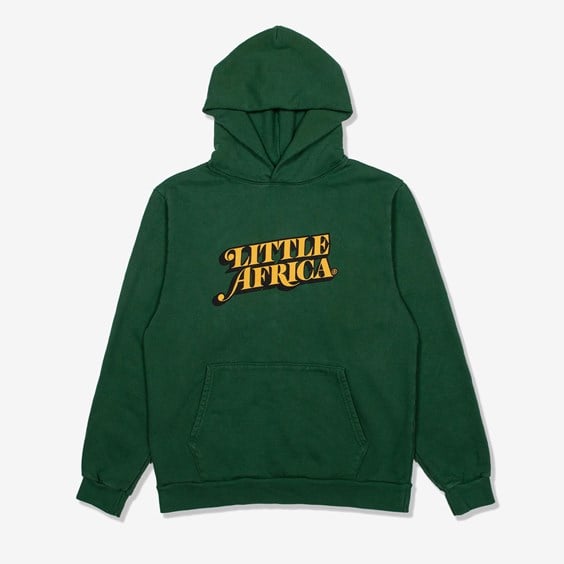 Mikina LITTLE AFRICA Trademark Logo Hoodie Zelené | LATLH-GRN, 0