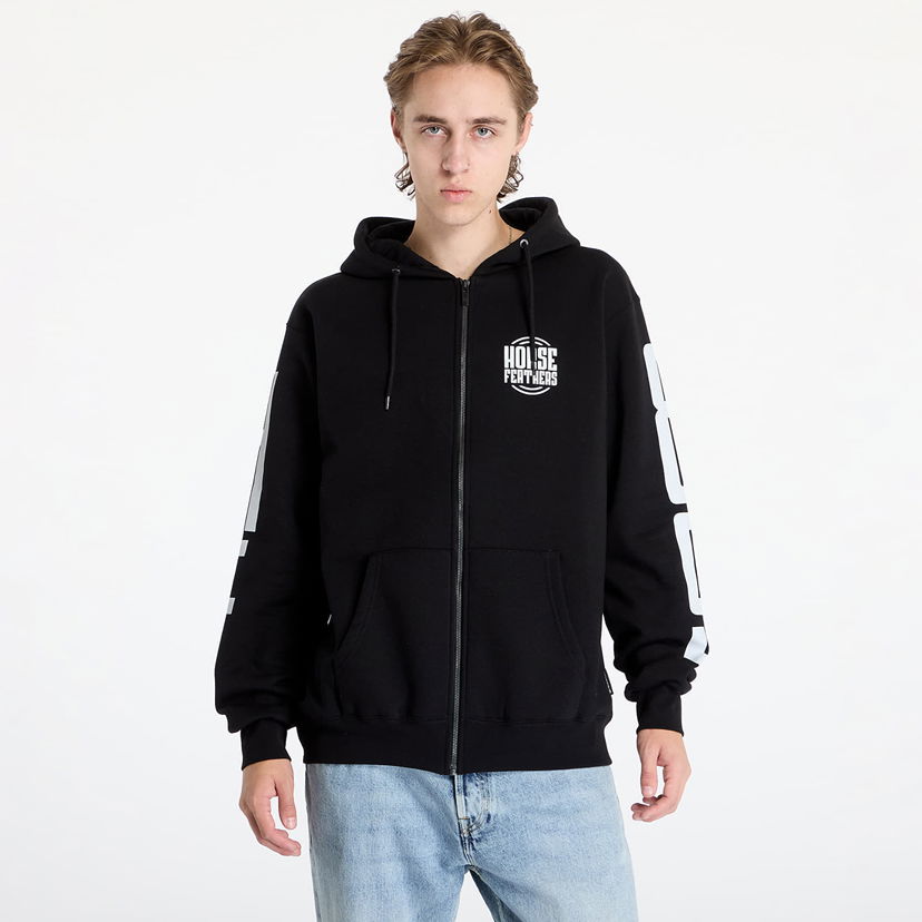 Mikina Horsefeathers Tall Typo Sweatshirt Black M Čierna | SM1351A