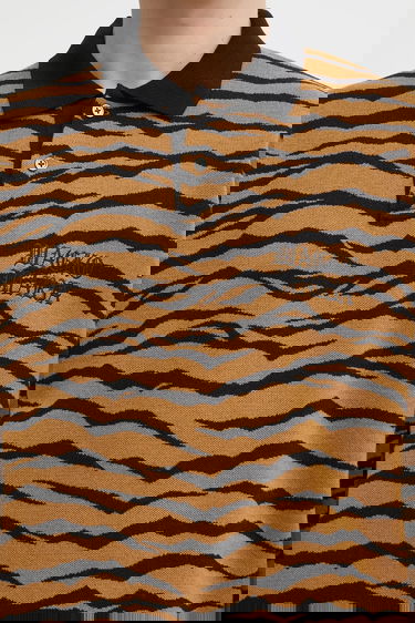 Sveter WACKO MARIA Tiger Pattern Knitted Long-Sleeve Polo Rôznofarebný | 25FW.WMK.KN10, 3