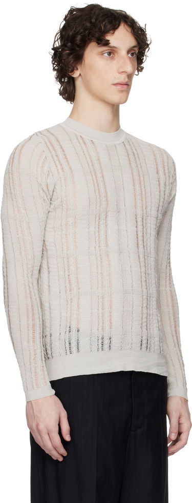 Sveter OUR LEGACY OUR LEGACY Formal Distressed Sweater Šedá | M2253FL, 1