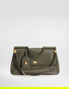 My Sicily Structured Top Handle Bag with Padlock Charm