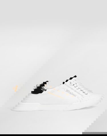 Tenisky a topánky Dolce & Gabbana Portofino Calfskin Nappa Leather With Lettering Biela | CK2329AH50689662, 0