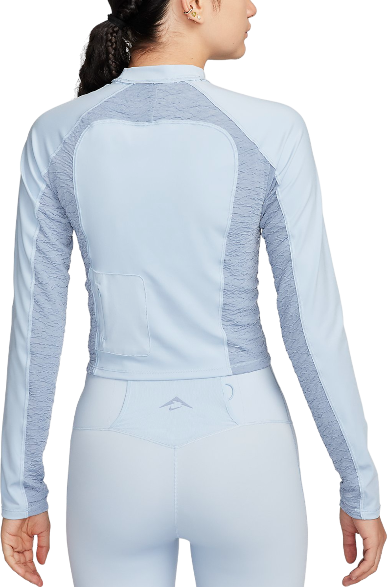 Tričko Nike W NK TRAIL DF LS TOP Tyrkysová | fn4706-440, 1
