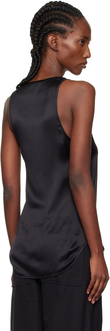 Tielko WARDROBE.NYC WARDROBE.NYC Silk Tank Top Čierna | W1137F25SE, 2