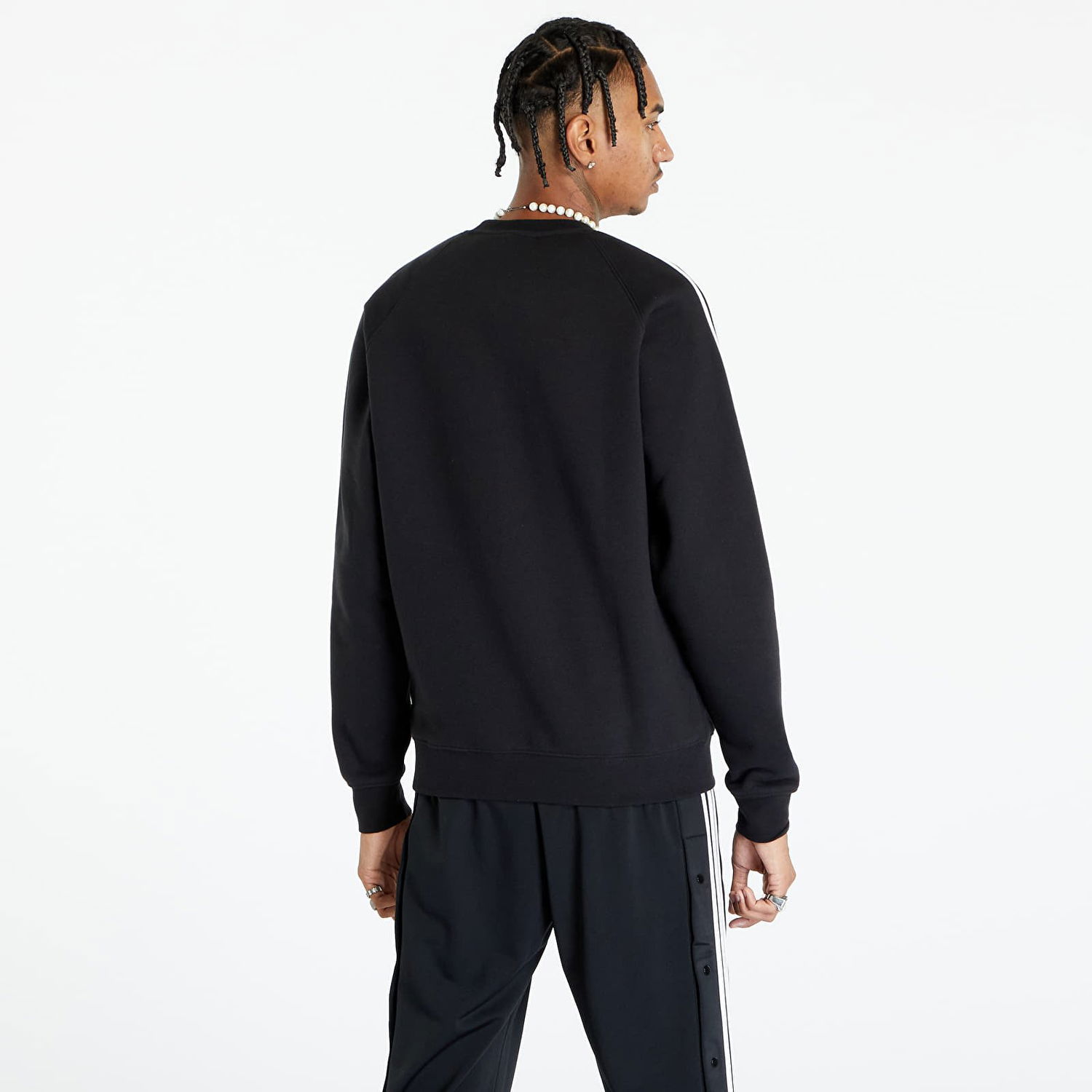 Mikina adidas Originals Adicolor Classics 3-Stripes Crew Sweat Čierna | IM2087, 1