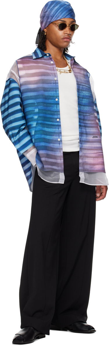 Košeľa Jean Paul Gaultier Jean Paul Gaultier 'The Petit-Grand Air' Print Shirt Modrá | 25/03-U-ST032-W018P-565034, 3