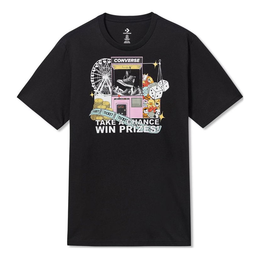 Tričko Converse Converse Men's Claw Machine Graphic T-Shirt Čierna | 10023457-A01