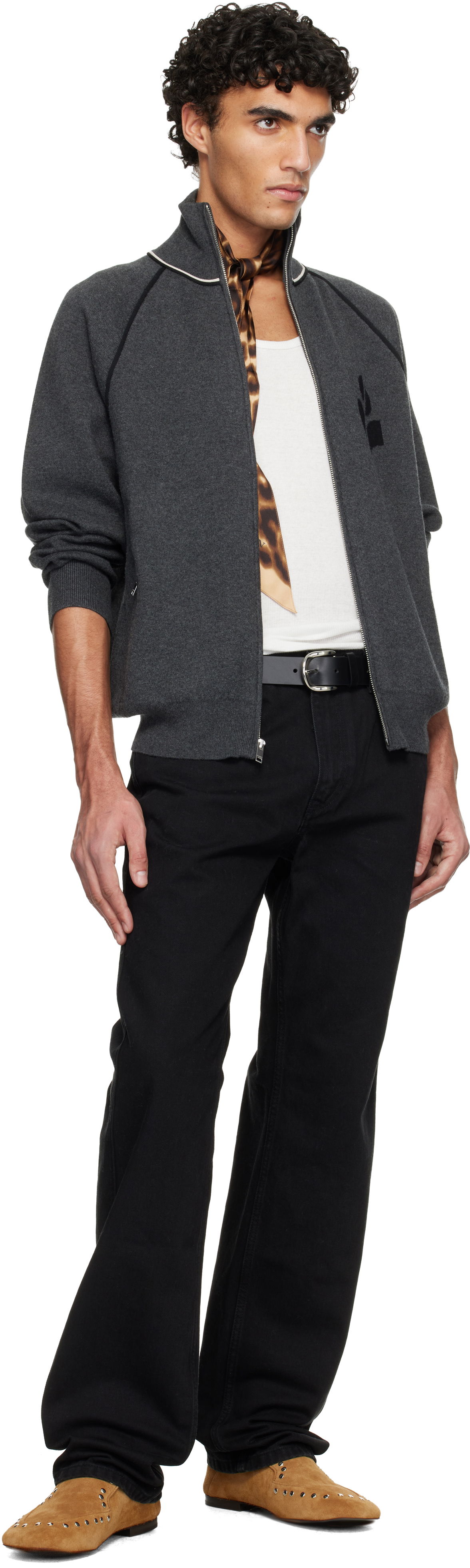 Opasok ISABEL MARANT Isabel Marant Zaph Leather Buckle Belt Čierna | E015CHB-A1B01J, 1