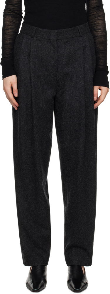 Nohavice TOTEME TOTEME Double-Pleated Tailored Trousers Šedá | 251-WRB847-FB0024, 0