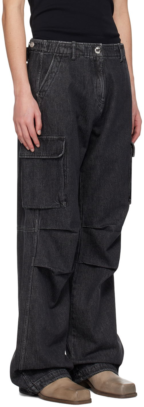 Cargo nohavice Coperni Coperni Relaxed Fit Cargo Denim Jeans Čierna | COPP40852MEN, 1